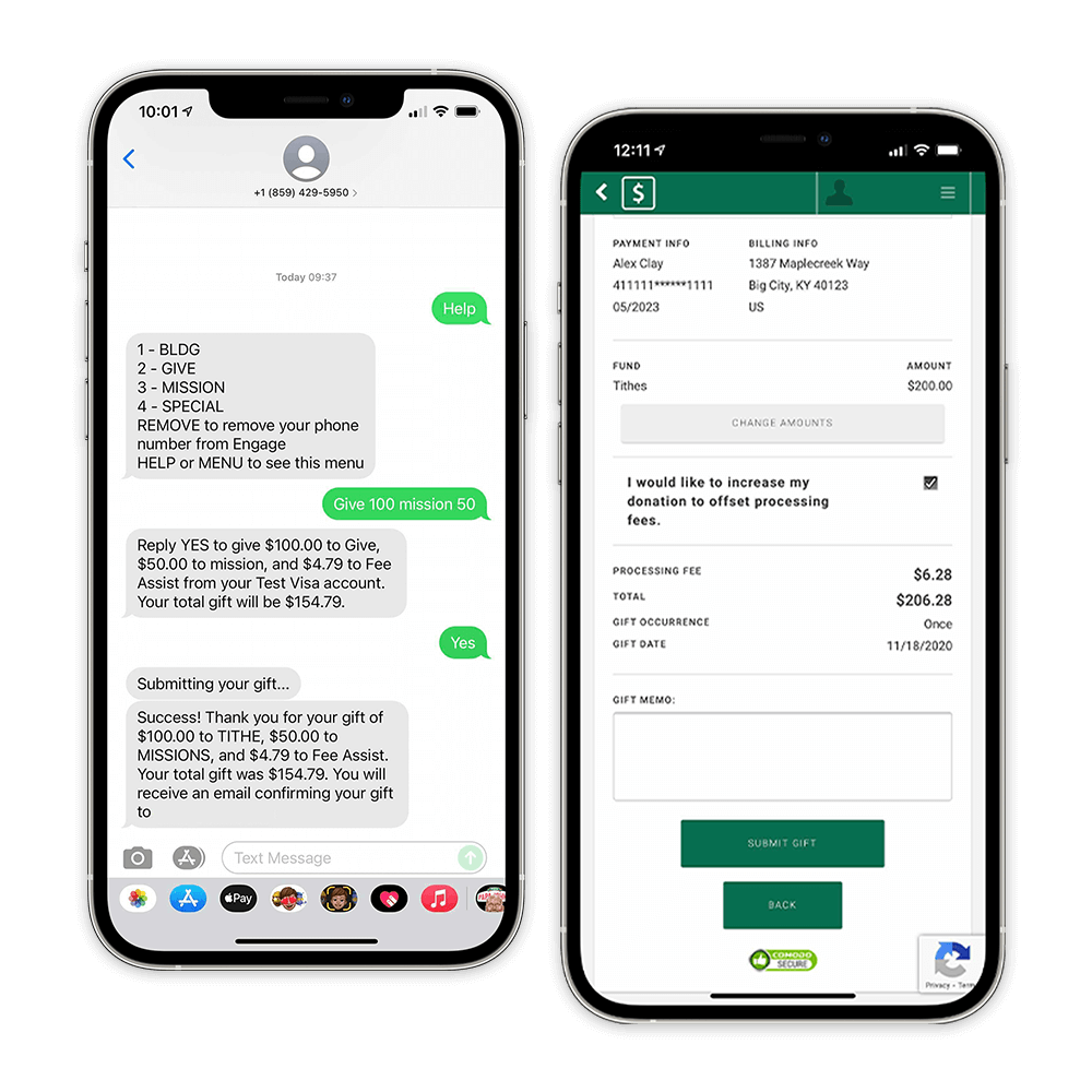 engage giving iphones