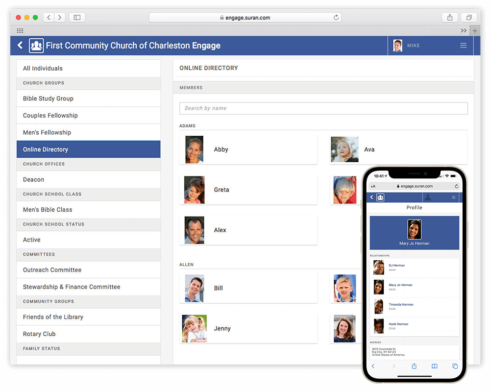 engage together home online directory membership