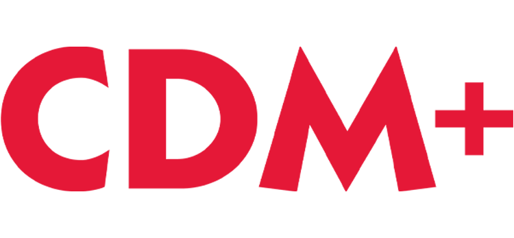cdm+ red logo