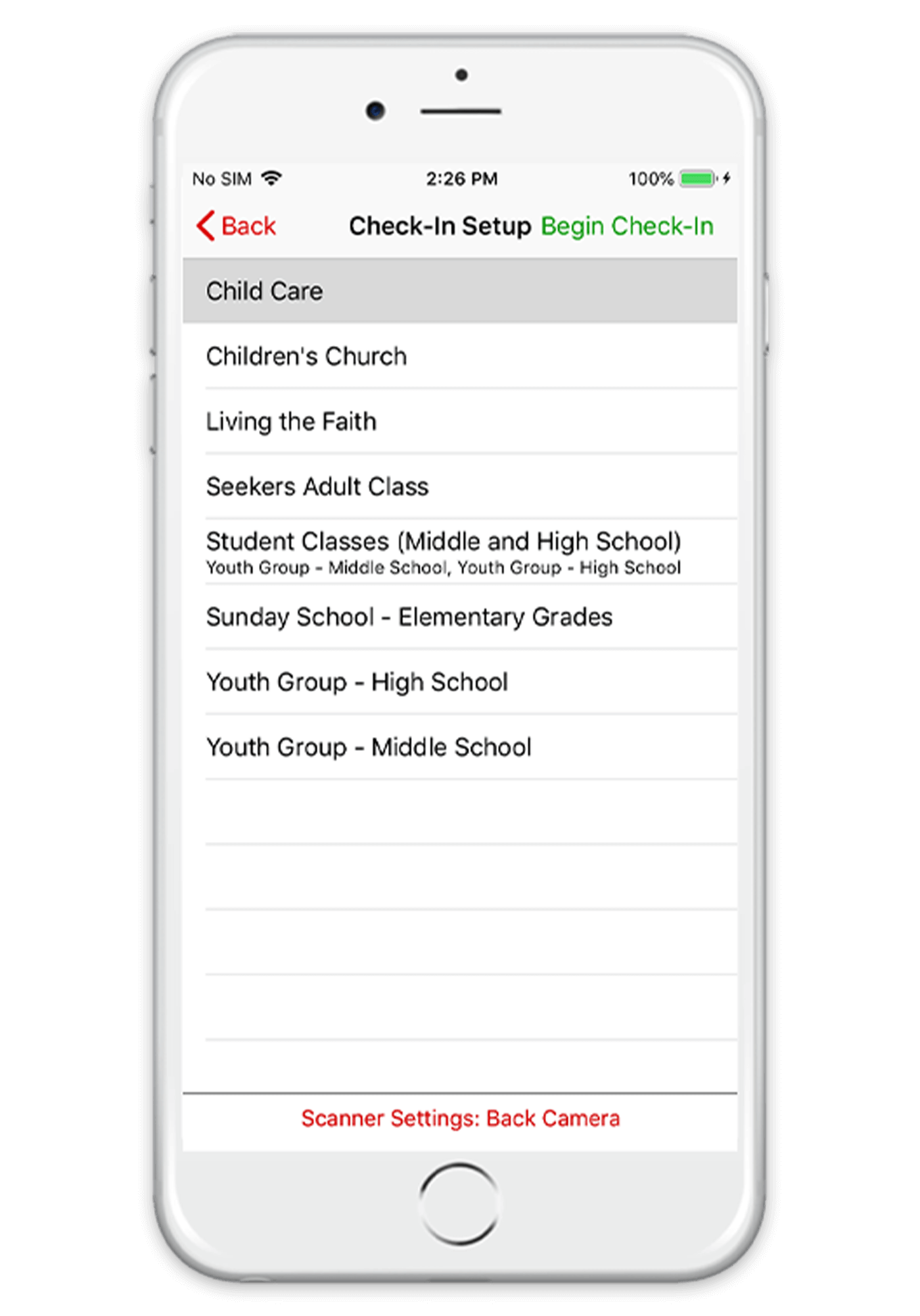 mobile cico checkin checkout