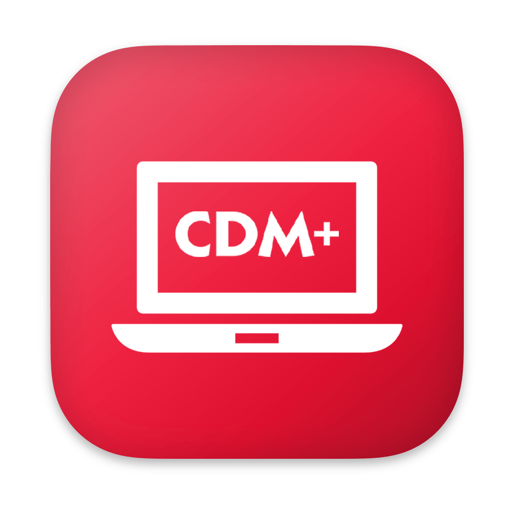cdm+ desktop red logo